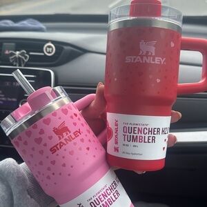 Stanley Pink and Red Special Edition Valentines Day 2025 Insulated 20oz Tumblers